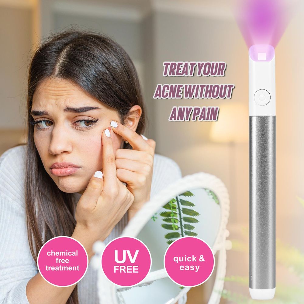 ASAB Light Therapy Acne Spot Treatment - SILVER AS-61683 5056157961683
