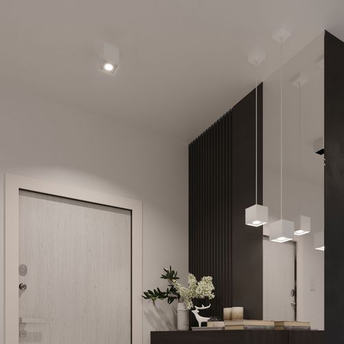 Pendant lamp aluminum Quad modern Design GU10