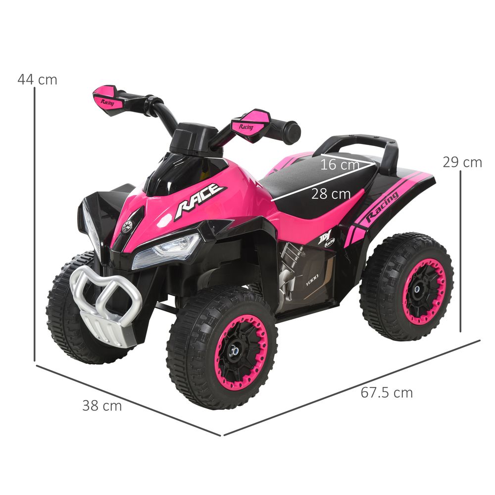 HOMCOM Toddler Kids Ride On Car Walker Foot To Floor Slider w/Music Lights NO POWER Manual for 18-36 Months Pink