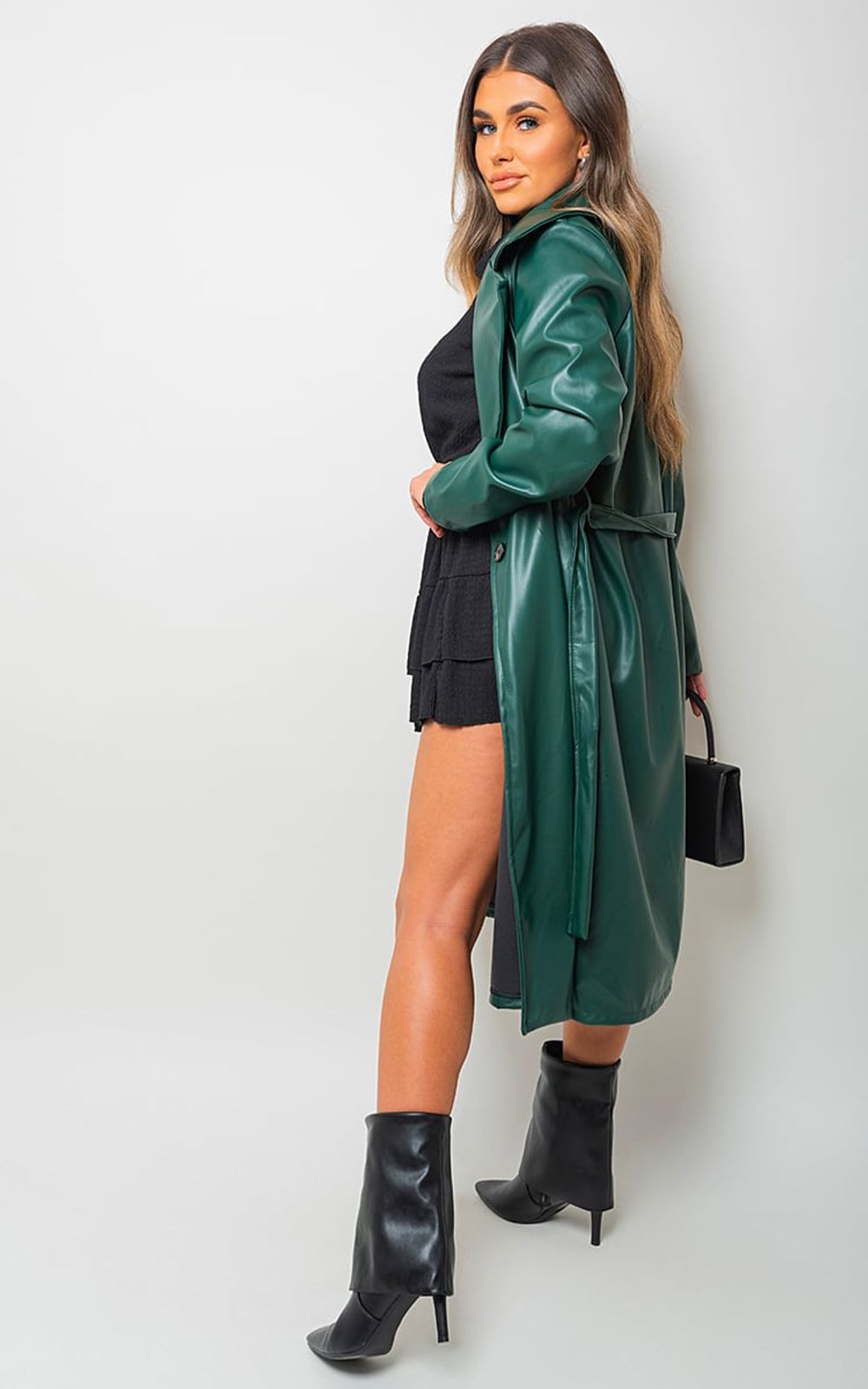 Meredith Longline Belted Trench Coat