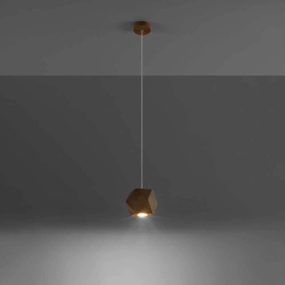 Pendant lamp wood Woody Scandinavian Design GU10