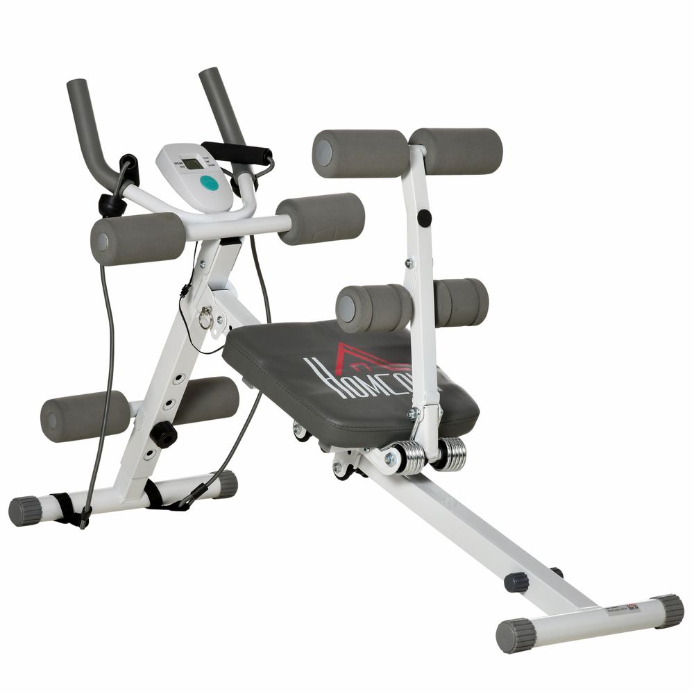 Ultimate Abdominal Trainer: Foldable, Adjustable Steel Frame. Exercise. HOMCOM