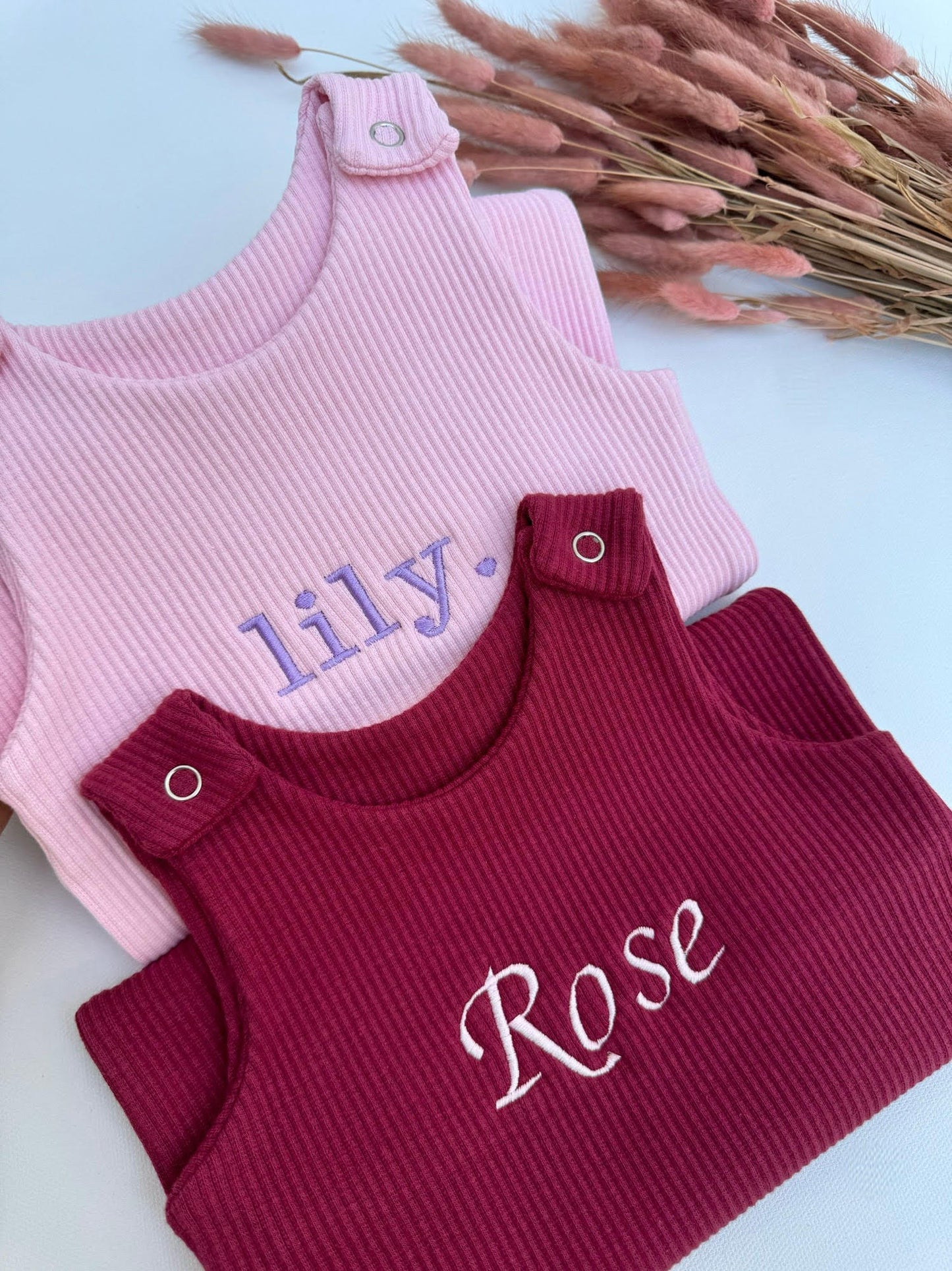 Claret Red Personalised or Plain Dungarees