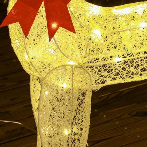Outsunny 3-Piece 300 LED Light Lighted Christmas Reindeer Family Decoration