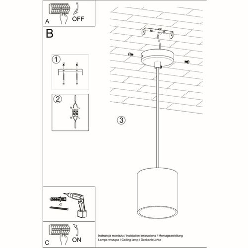 Pendant lamp aluminum Orbis modern Design GU10
