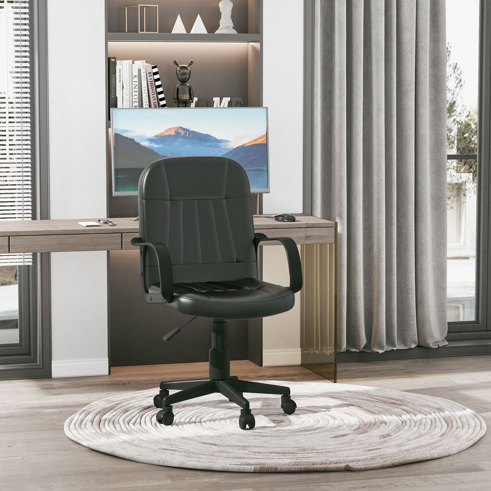 Luxurious Ergonomic Office Chair with Adjustable Height, Padded Seat, and 360° Swivel Base