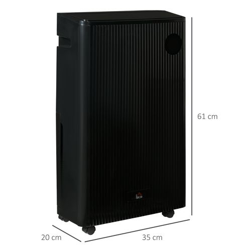 HOMCOM 16L/Day Quiet Air Dehumidifier with Purifier, UVC, Ioniser, Timer