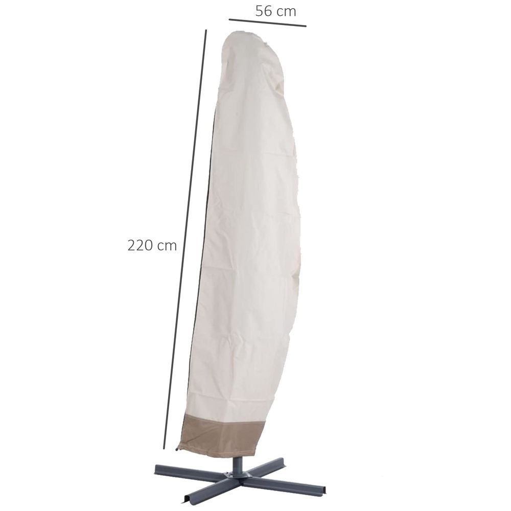 Heavy Duty Waterproof Outdoor Parasol Cover - Protect Garden Furniture from Wind, Rain, and Debris
