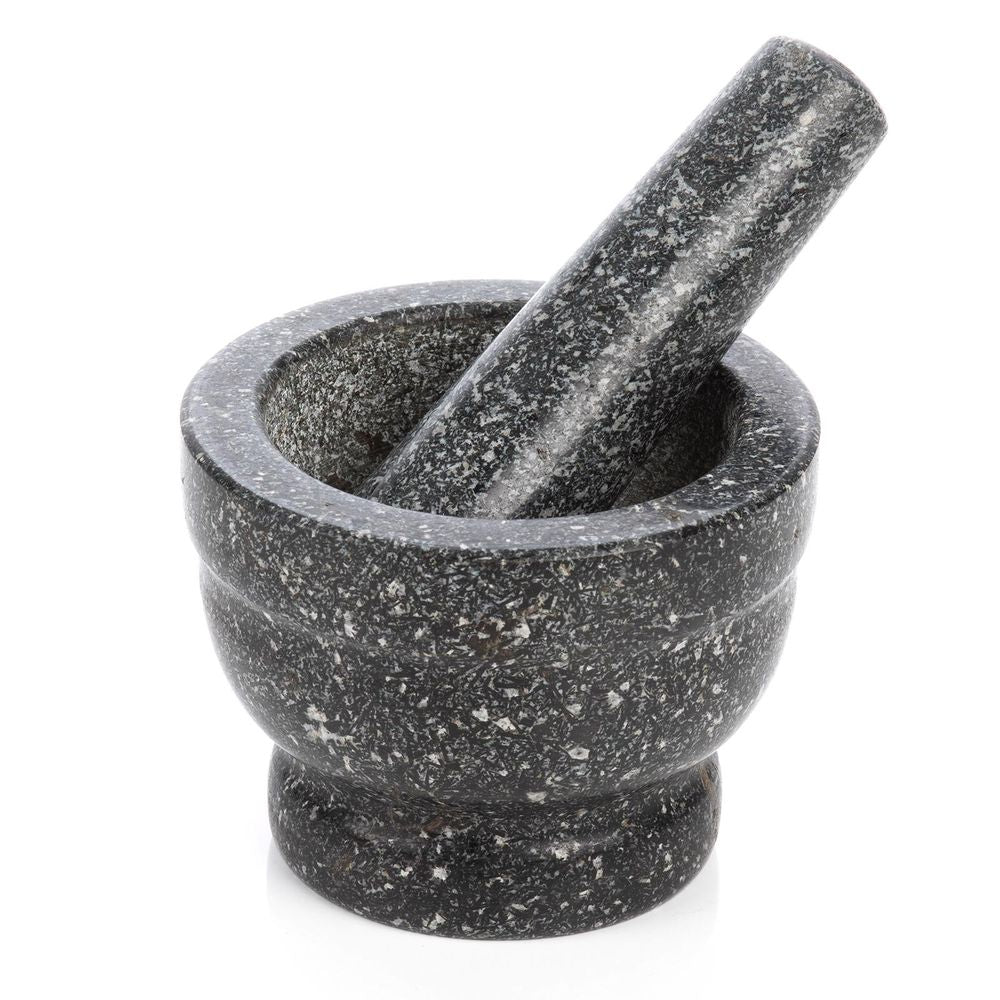 Premium Granite Pestle & Mortar Set - Grind Spices & Herbs Like a Pro!