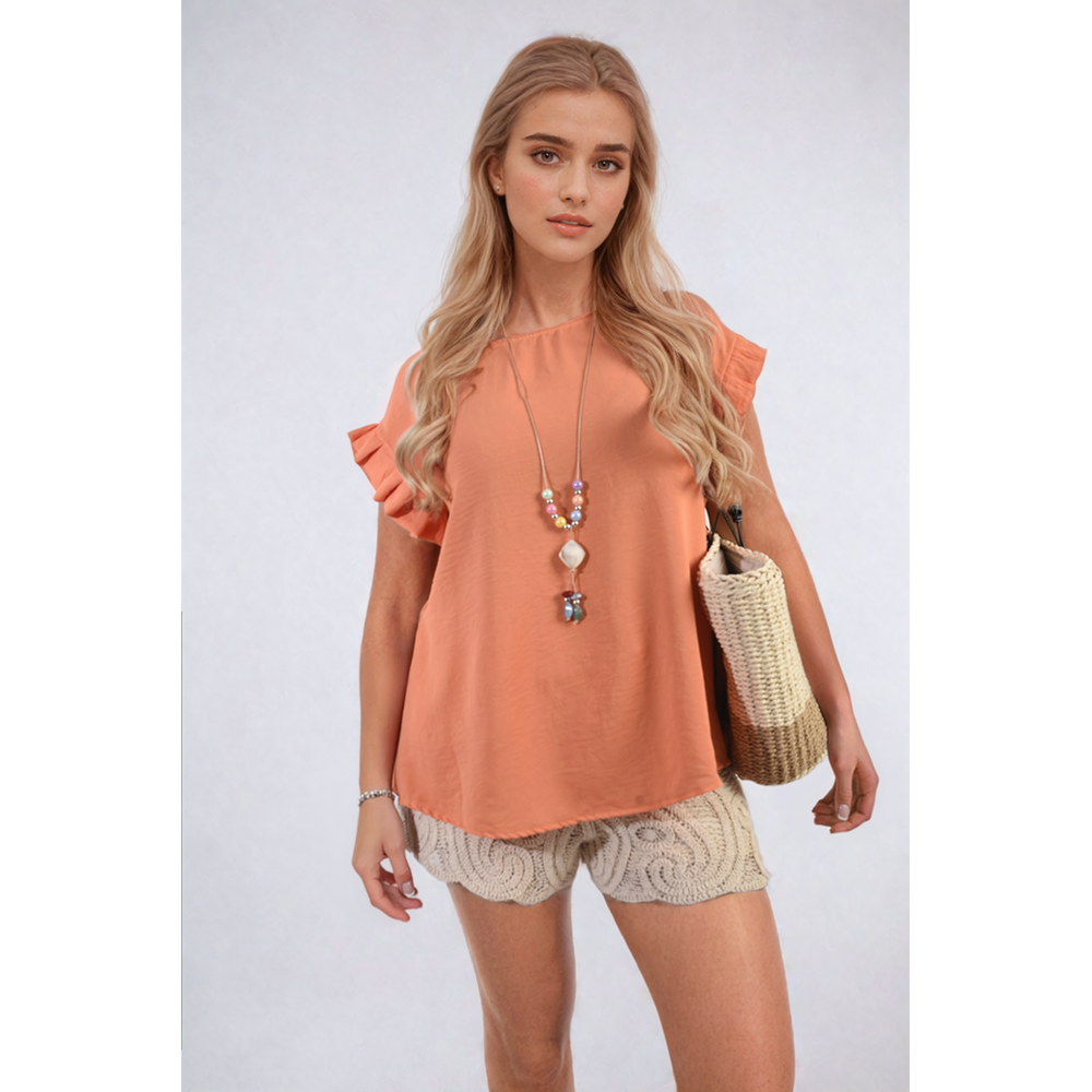 Effortlessly Elegant Hailey Co-ord Set: Oversized Top & Wide Leg Trousers