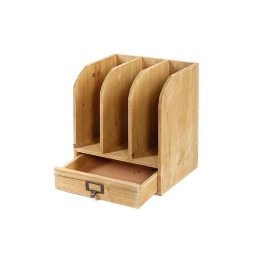Wooden Files with Drawer 30 x 23 x 35 cm