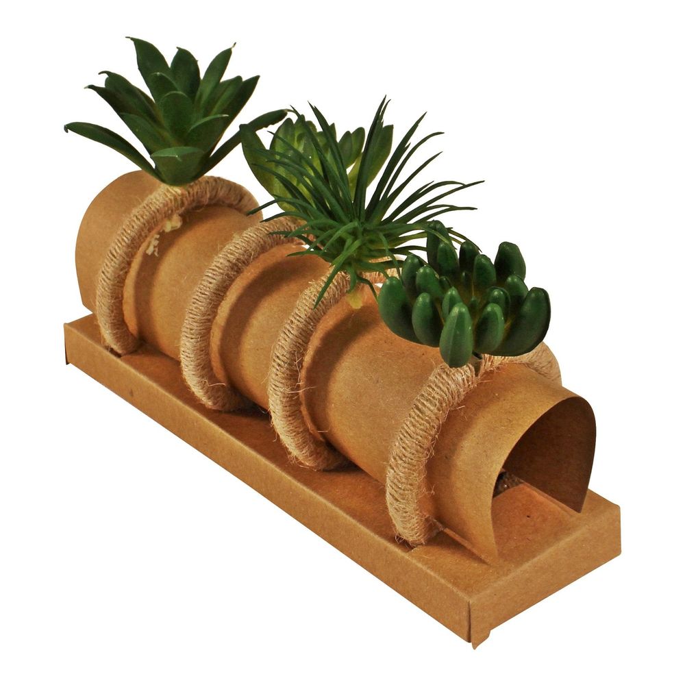 4-Piece Faux Succulent Design Napkin Rings - Versatile Table Decor for Elegant Dining
