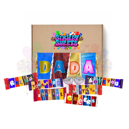 Fun Fathers Day Novelty Chocolate Wrapper Gift Box - Dada