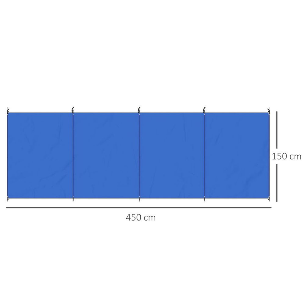 Ultimate Portable Camping Windbreak - Superior Wind Blocking & Privacy with 4.5m x 1.5m Coverage