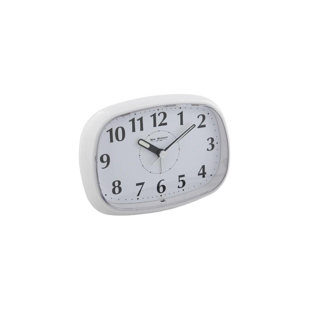 Wm.Widdop Alarm - Oval with Light & Snooze White