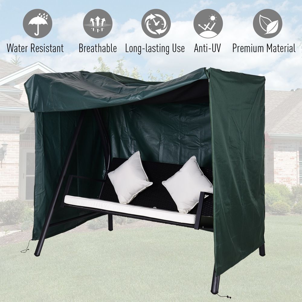 High Quality, Waterproof Oxford Swing Chair Cover - Green, 600D Polyester
