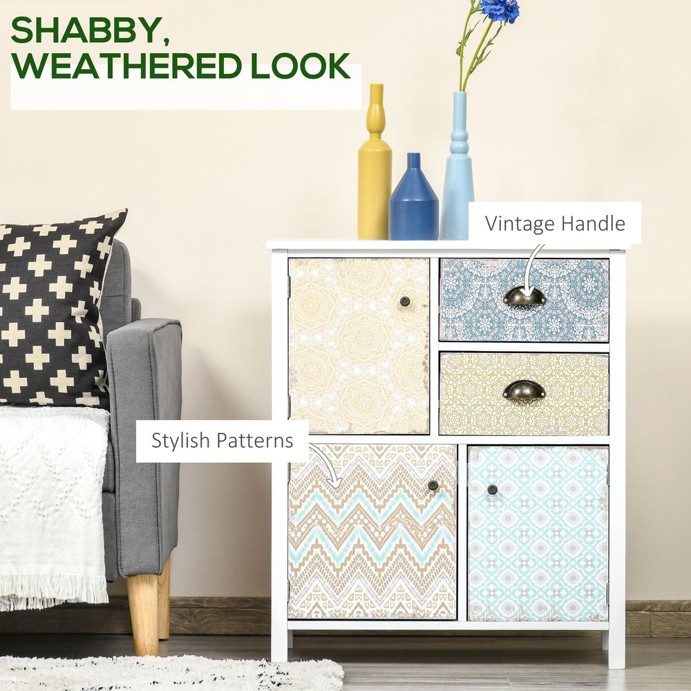 Multi-Purpose Shabby Chic Drawer Table - High-Quality Storage Chest