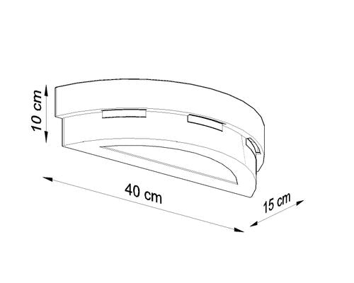 Wall Lamp Ceramic HELIOS Simple Classic Design Paintable LED27