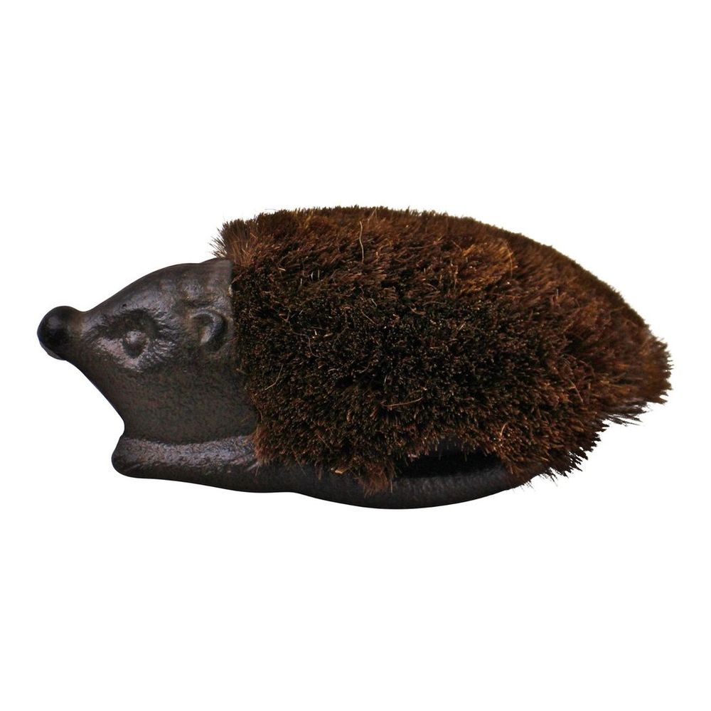 Premium Cast Iron Hedgehog Boot Brush - Durable & Weather Resistant - Keep Your Floors Clean