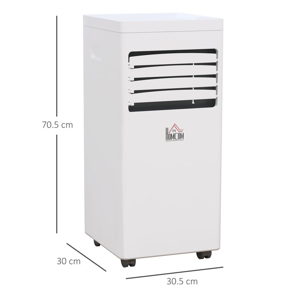 HOMCOM Portable Air Conditioner 5000 BTU, 4-in-1 Cooling, Dehumidifier, Fan, Sleep Mode, Air Conditioning Unit with Digital Display & Remote Control, 24H Timer, Window Venting Kit, for Room up to 18㎡