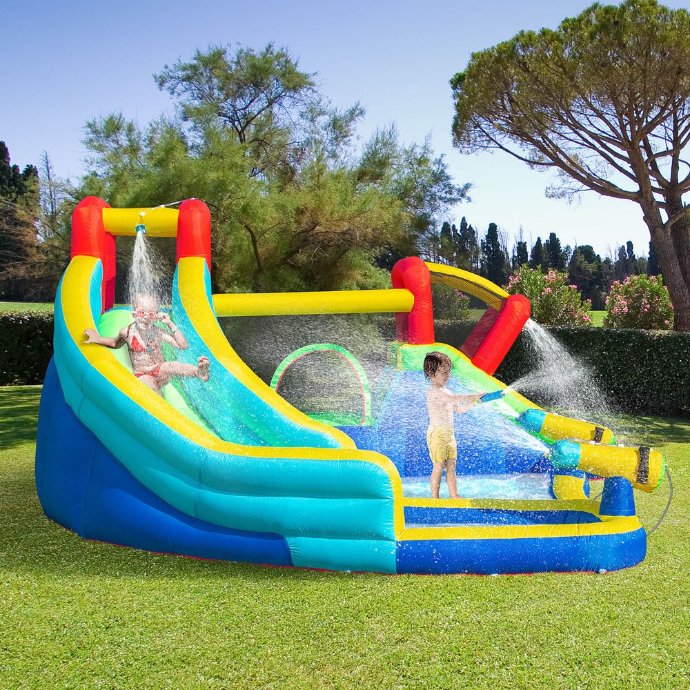 Ultimate 5-in-1 Kids Bouncy Castle with Slide Pool - High-Quality Inflatable House