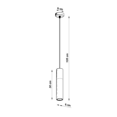 Pendant lamp Steel, concrete Borgio modern Design GU10