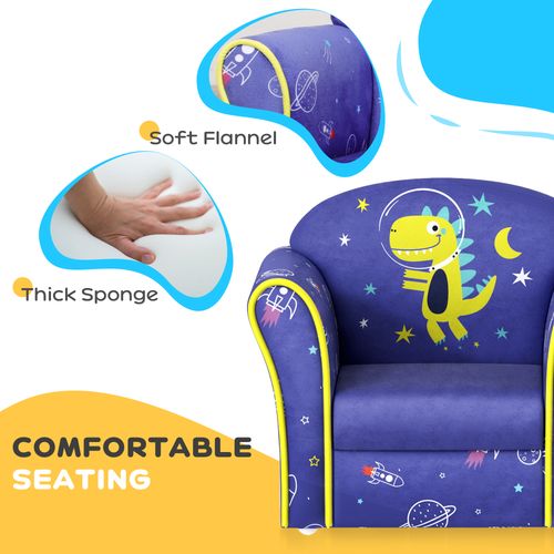 AIYAPLAY Kids Sofa Chair with Planet Dinosaur Design for Bedroom, Playroom