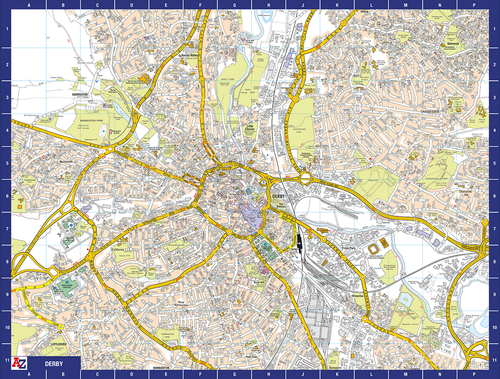 A to Z Map of Derby 1000 Piece Jigsaw Puzzle