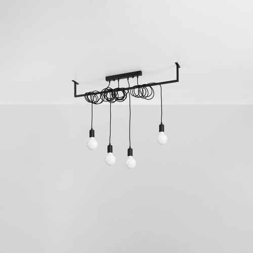 ثريا من القماش والستيل بتصميم سلامنكا العصري، قاعدة E27