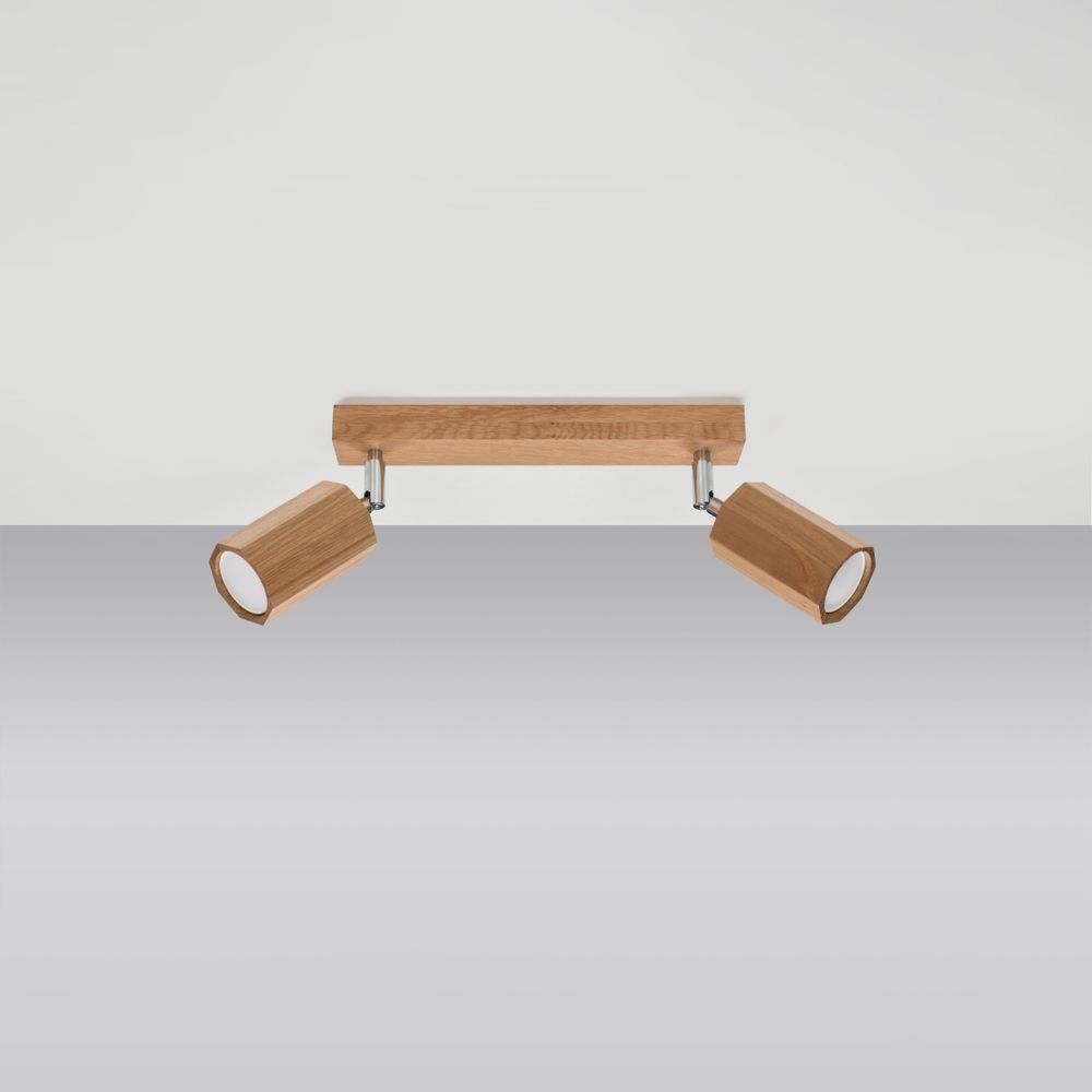 Scandinavian Wood Ceiling Lamp - Zake, High Quality GU10, Modern Design