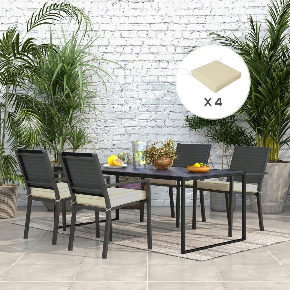 Premium Outdoor Seat Cushions (Set of 4) - Beige