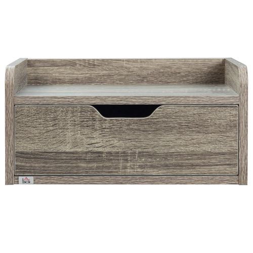 HOMCOM Floating Nightstand Set of 2, Nightstand with Drawer