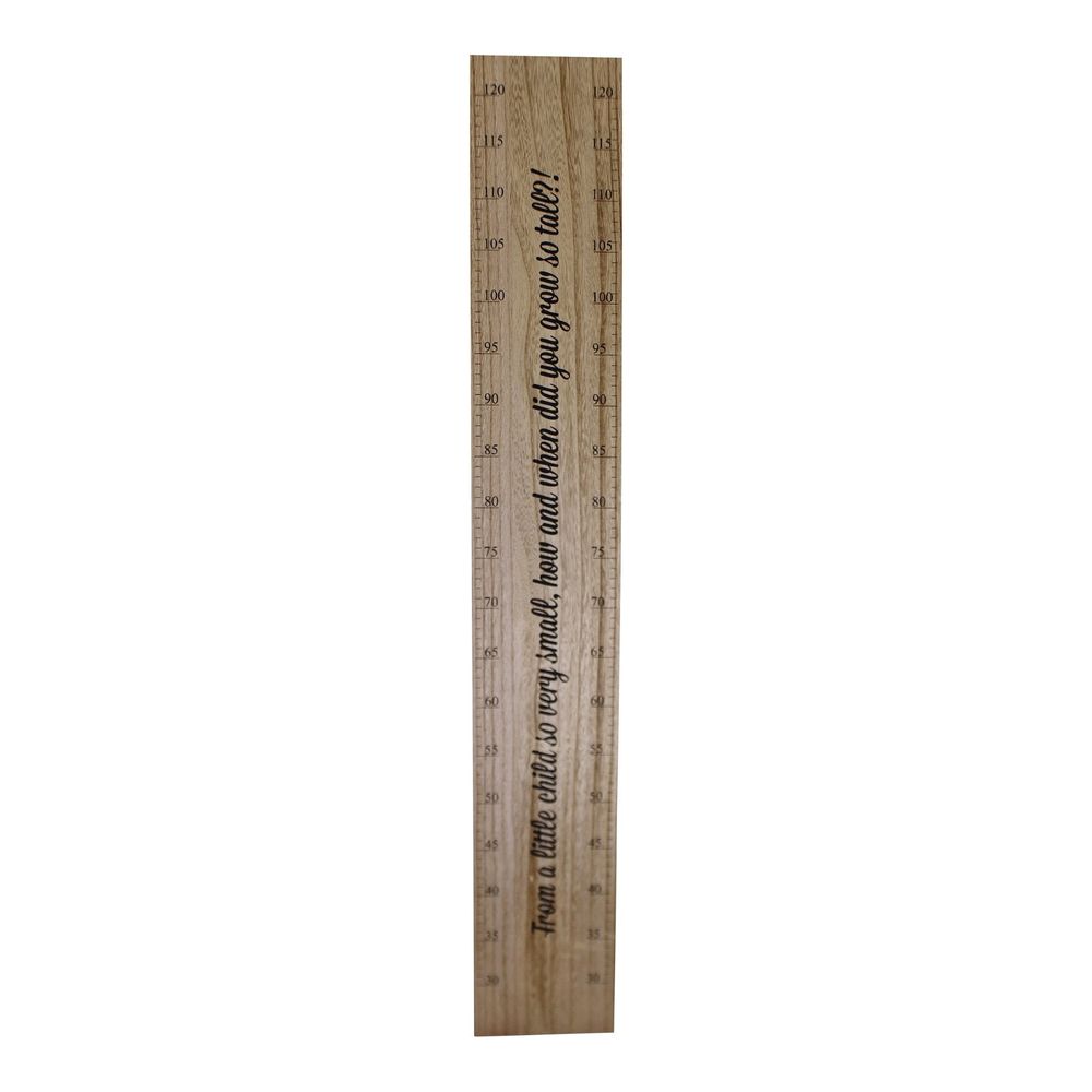 Premium Height Chart Wall Plaque, Track Your Family's Growth, 100cm
