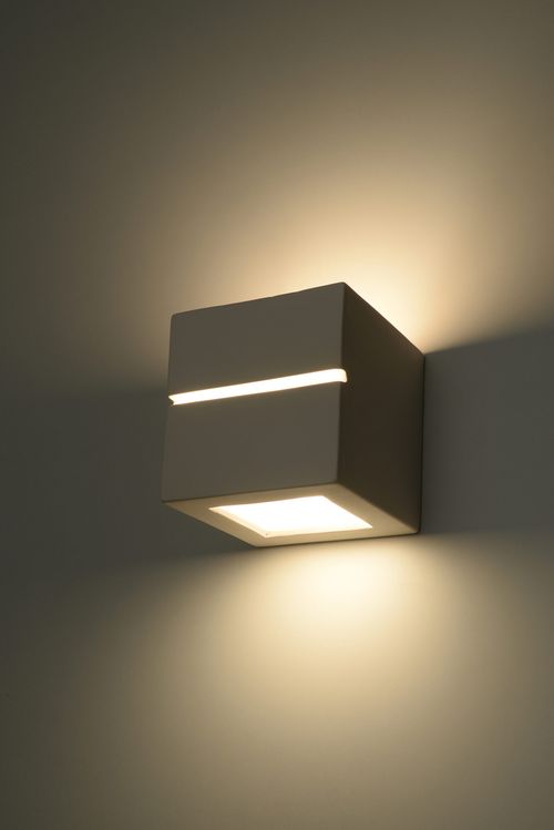 Wall Lamp Ceramic LEO LINE Simple Classic Design Paintable LED27