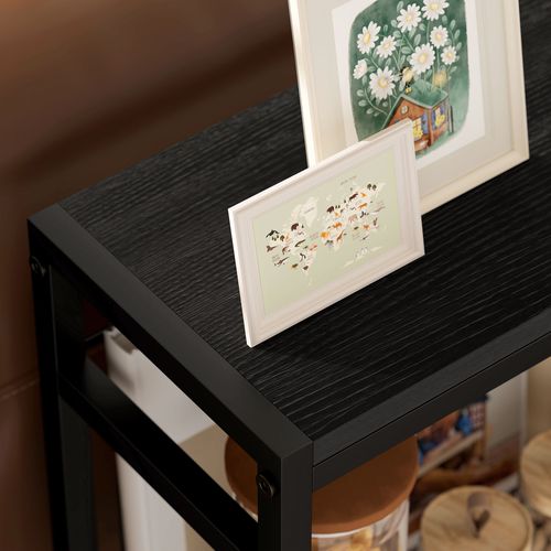 HOMCOM Side Table with Storage, Small Table for Living Room, Bedroom