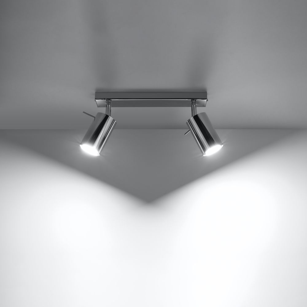 Modern Steel Ring Ceiling Lamp - Quality GU10 Spotlights