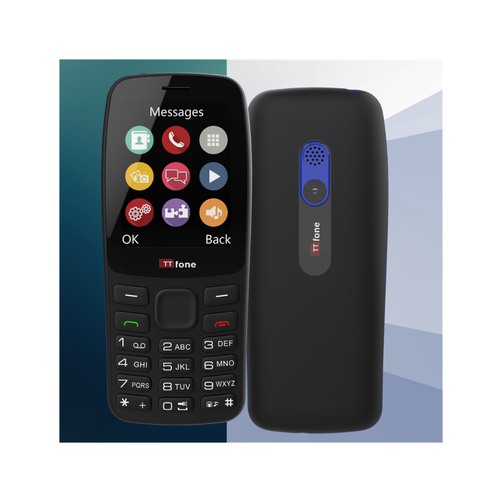 TTfone TT175 Mobile w/ USB Cable - O2 Pay As You Go: Affordable & Feature-Packed Dual Sim Phone