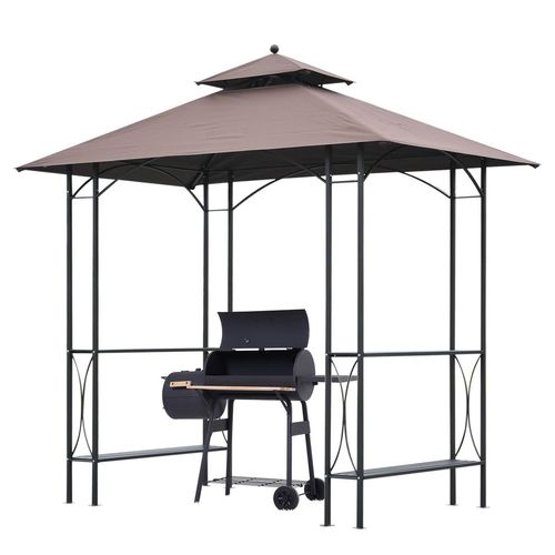 2.5x1.5m BBQ Tent Canopy Patio Outdoor Awning Gazebo Party Sun Shelter