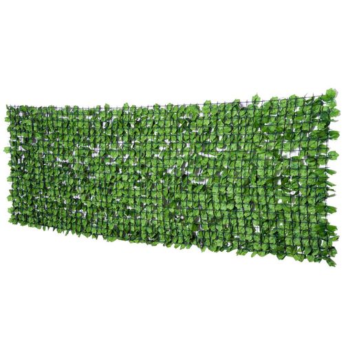Outsunny Decorative Trellis with Artificial Leaves, 3 x 1m, Ivy Leaves