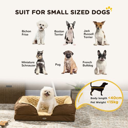 PawHut Dog Bed Calming Pet Bed Dog Mattress for Small Dogs