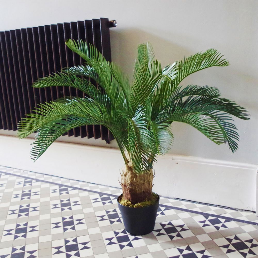 80cm Artificial Cycas Palm Tree - Realistic Tropical Plant