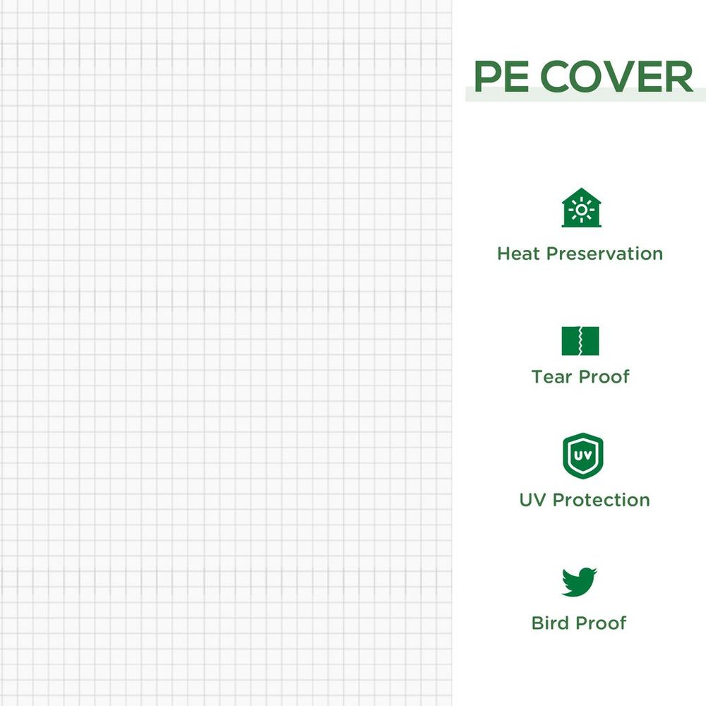 Premium Quality Mini Greenhouse: Portable, Steel Frame, Mesh Cover. Protect & Nourish Plants and Vegetables!