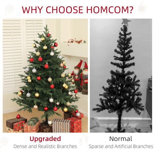 HOMCOM 5ft Artificial Spurce Christmas Tree with 1121 Branches