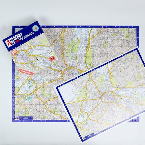 A to Z Map of Derby 1000 Piece Jigsaw Puzzle