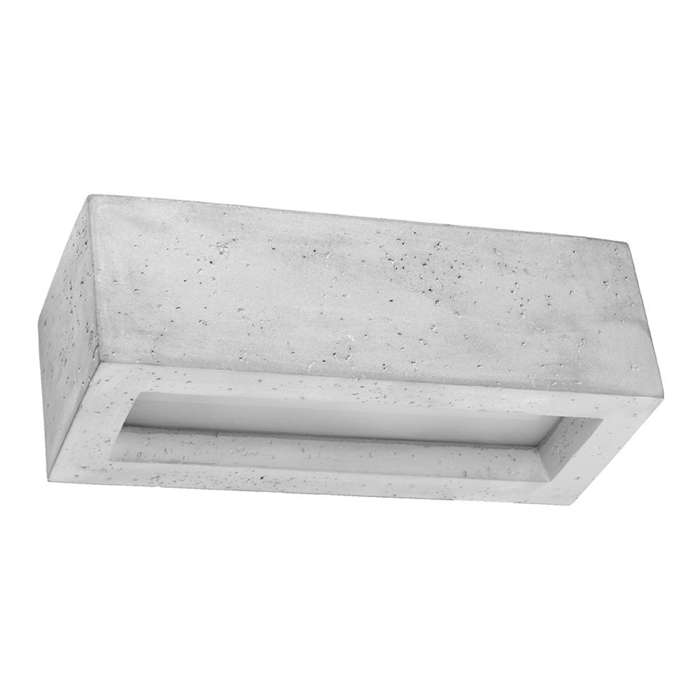 Premium Concrete Wall Lamp: Modern Design, Glass Shade, E27 Base