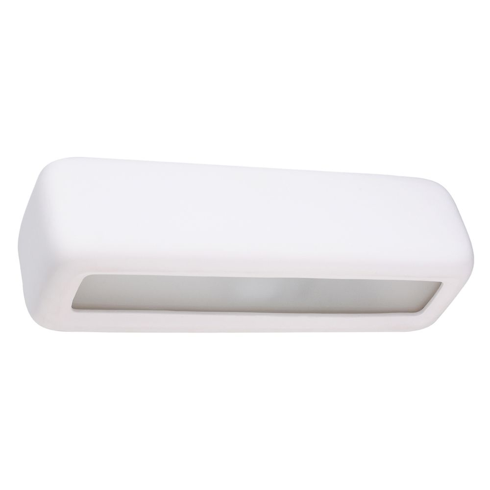 Subani Ceramic White 1 Light Classic Wall Light - E27 Socket, Futuristic Design