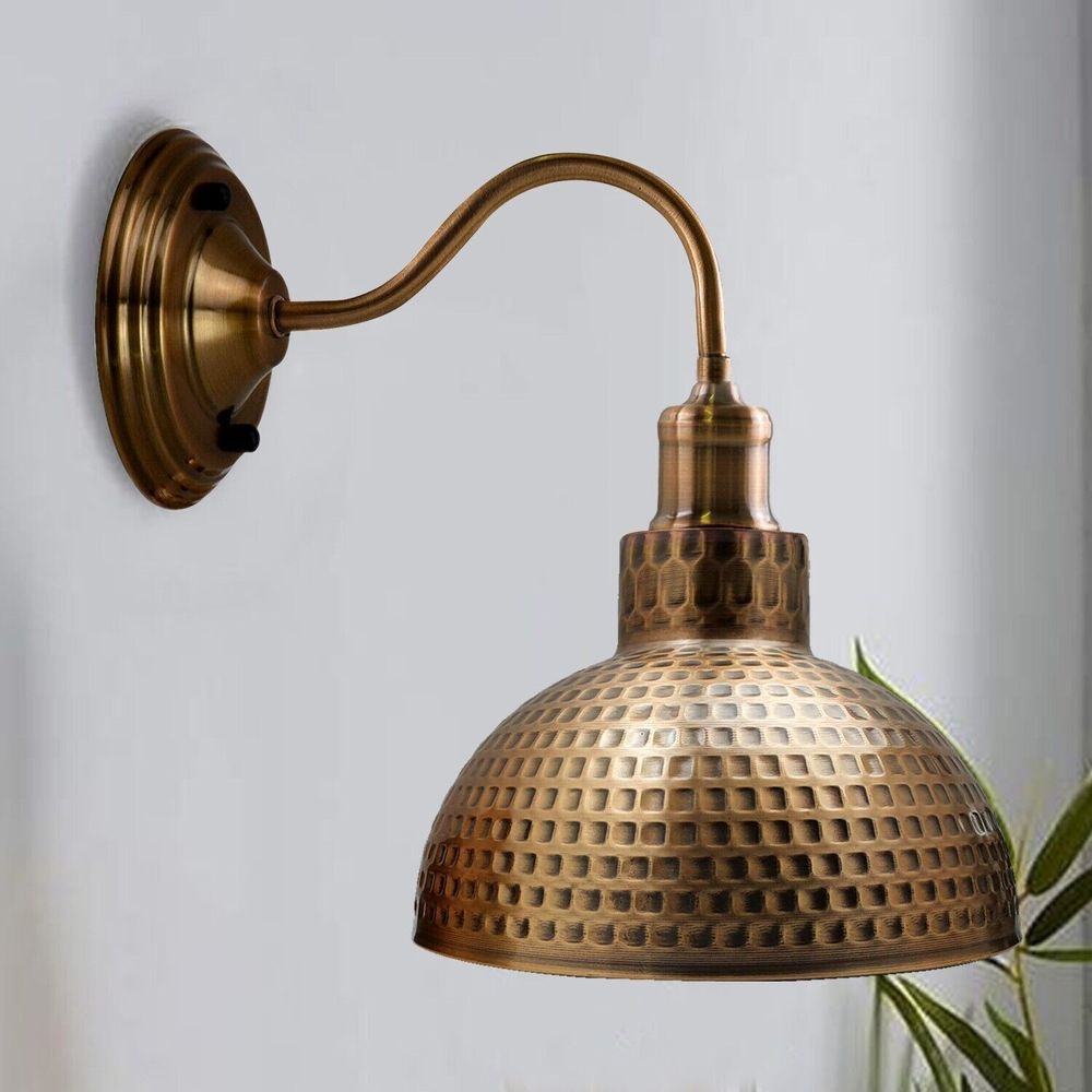 Retro Copper Wall Lights & Lamps – Antique Brass & Copper Sconces ~3678