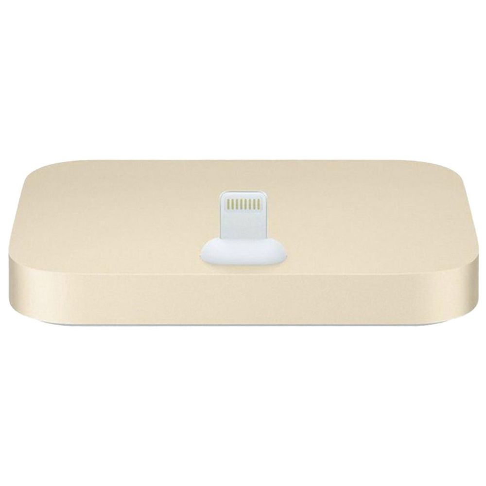 Premium Gold Aquarius Aluminium Phone Dock - Compatible with Eight-Pin Devices - High Quality