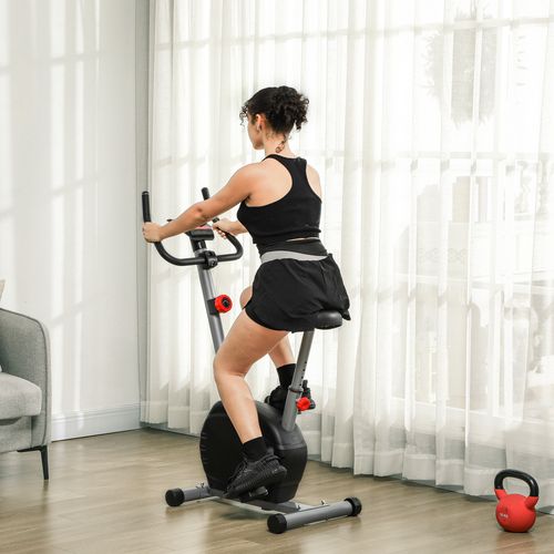 SPORTNOW Exercise Bike with Heart Rate Sensor for Home Use