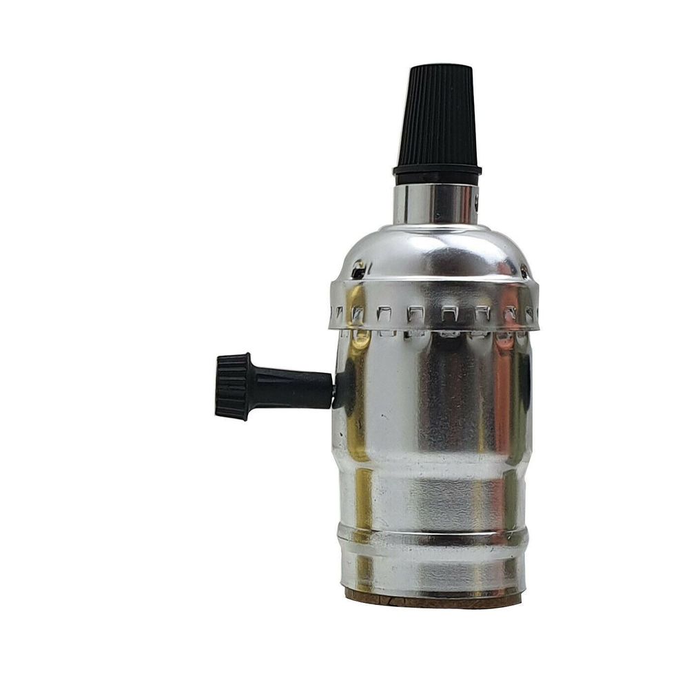 Vintage Industrial E27 Screw Bulb Holder with Switch - High Quality and Elegant Design